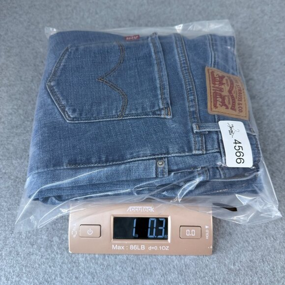 Levis 711 Skinny Jeans Womens Size 28 Medium Wash Denim Stretch Ankle Length - Picture 16 of 16